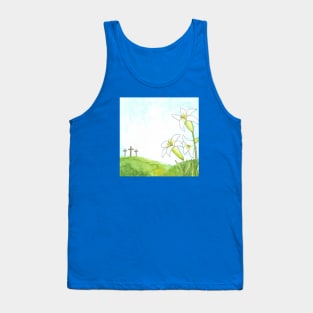 Lilies on Calvary Tank Top